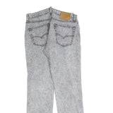 LEVI'S 511 BIG E Mens Jeans Grey Slim Straight Denim Medium W32 L32 Zip