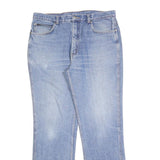Mens Light Blue Regular Fit Straight Denim Cotton Blend Jeans W32 L30 Classic