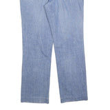 Mens Light Blue Regular Fit Straight Denim Cotton Blend Jeans W32 L30 Classic