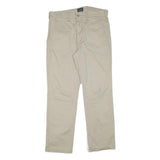 LEVI'S Mens Cotton Blend Beige Regular Fit Straight Trousers W32 L29 Casual