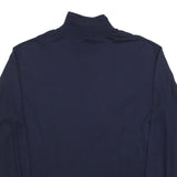 POLO RALPH LAUREN Mens Navy Blue Roll Neck XL Cotton Blend Sweatshirt Pullover