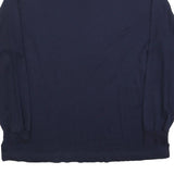 POLO RALPH LAUREN Mens Navy Blue Roll Neck XL Cotton Blend Sweatshirt Pullover