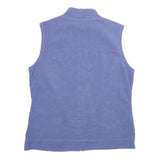 TOMMY HILFIGER Mens Blue Sleeveless Zip Jacket M Polyester Plain Casual