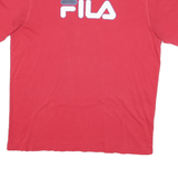 FILA Mens Red & Blue Graphic T-Shirt XL Short Sleeve Crew Neck Sportswear