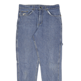 KARL KANI Womens Jeans Blue Relaxed Straight Denim Medium W32 L32 Embroidered