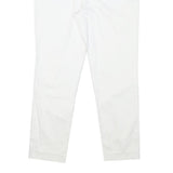 LAUREN RALPH LAUREN Womens Cotton Blend White Slim Straight Trousers W28 L25