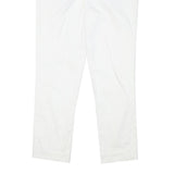 LAUREN RALPH LAUREN Womens Cotton Blend White Slim Straight Trousers W28 L25