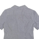 LEE Womens Black & White Check Shirt M Cotton Button Sleeve Casual