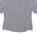 LEE Womens Black & White Check Shirt M Cotton Button Sleeve Casual