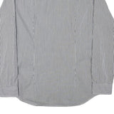 TOMMY HILFIGER Mens Black & White Striped Shirt 2XL Classic Button-Down Collar