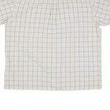 DICKIES Mens Beige Check Shirt 2XL Short Sleeve Cotton Blend Workwear