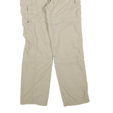 IGUANA Womens Beige Polyester Blend Regular Cargo Trousers W26 L30 Outdoors Zip