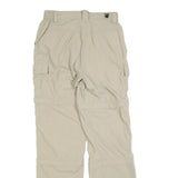 IGUANA Womens Beige Polyester Blend Regular Cargo Trousers W26 L30 Outdoors Zip