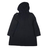 NAUTICA Mens Black Cotton Blend Duffle Jacket 2XL Zip Hooded Classic Fit