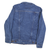 WRANGLER Girls Blue Denim Jacket L Cotton Button Closure Classic Fit Western