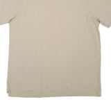 NAUTICA Mens Beige XL Cotton Blend Short Sleeve Plain Polo Shirt Casual Summer
