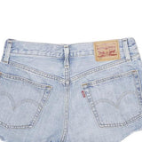 LEVI'S Womens Shorts Blue Denim Casual Cut-Off S W26 501 Classic Fit