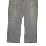 DICKIES Mens Regular Fit Grey Cotton Blend Denim Jeans W38 L30 Workwear Zip