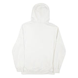 PUMA Mens White Hoodie S Cotton Blend Pullover Lightweight Casual Sportswear