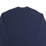 JERZEES Mens Navy Blue Sailing Florida Crew Neck Sweatshirt M Cotton