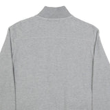 LAUREN RALPH LAUREN Womens Grey Cotton Blend Zip Jacket L Plain Casual