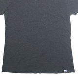 RUSSELL ATHLETIC Mens Grey T-Shirt 2XL Short Sleeve Crew Neck Cotton Blend