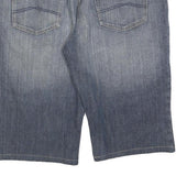 VINTAGE LOOK Mens Denim Blue Casual Shorts XL W40 Cotton Blend Workwear