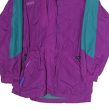 COLUMBIA Womens Purple & Teal Outdoor Jacket M Polyester Zip