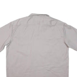 DICKIES Mens Grey Short Sleeve Shirt XL Cotton Blend Workwear Casual