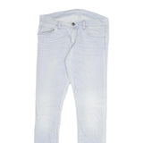 CARHARTT Womens Slim Light Blue Denim Jeans W31 L32 Zip Closure Casual
