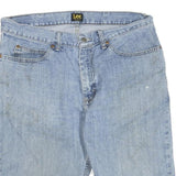 LEE Mens Shorts Blue Denim Casual L W36 Cotton Blend Relaxed Fit