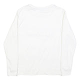 NAUTICA Womens White Crew Neck XS Cotton Blend Pullover Sweatshirt Red Blue