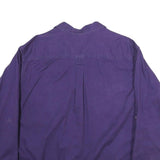 CONVINGTON Mens Purple Regular Fit Long Sleeve Cotton Shirt M Button Front
