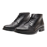 MERCEDES Lace-Up Boots Black Leather Mens UK 9.5