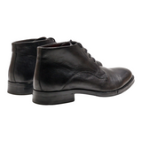 MERCEDES Lace-Up Boots Black Leather Mens UK 9.5