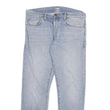 CARHARTT Mens Slim Light Blue Denim Jeans W33 L28 Zip Cotton Blend Classic Fit