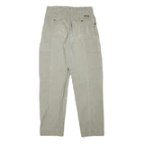 EL PASO Mens Cotton Blend Beige Regular Fit Trousers W28 L30 Casual Workwear Zip