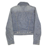TOMMY HILFIGER Womens Blue Denim Cotton Jacket M Classic Button Closure