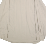 FARGO Mens Beige Cotton Shirt XL Button Down Casual Long Sleeve Plain