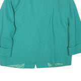 MAYERLINE Womens Green Button Jacket S Polyester Blend Classic Blazer Style
