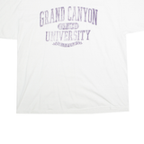 MV SPORT Mens White Grand Canyon University Graphic T-Shirt 2XL Short Sleeve