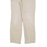 CARHARTT Mens Cotton Blend Beige Relaxed Straight Trousers W32 L32 Workwear