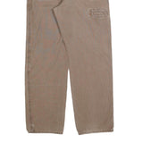 CARHARTT Mens Relaxed W36 L32 Beige Cotton Blend Jeans Zip Workwear Durable
