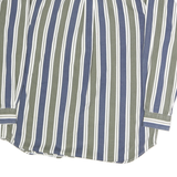 SONOMA Mens Blue & Green Striped Button Down Shirt XL Casual Cotton Classic