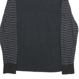 CHAMPION Mens Black Graphic Long Sleeve Crew Neck T-Shirt M