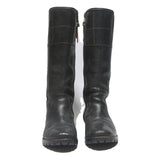 TIMBERLAND Mens Leather Black High Boots UK 8.5 Sturdy Durable Fashion