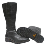 TIMBERLAND Mens Leather Black High Boots UK 8.5 Sturdy Durable Fashion