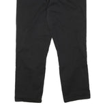 CALVIN KLEIN Womens Cotton Blend Black Slim Straight Trousers W32 L26 Stylish