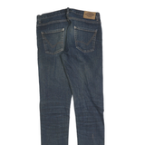 DICKIES Mens Slim Blue Denim Jeans W30 L34 Cotton Blend Zip Classic Skinny Plain