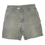 CARHARTT Mens Shorts Grey Casual Cotton Blend L W36 Utility Workwear